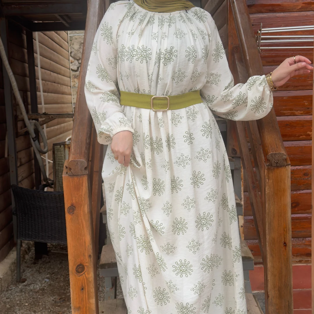 Robe lin crash imprimé – Image 3